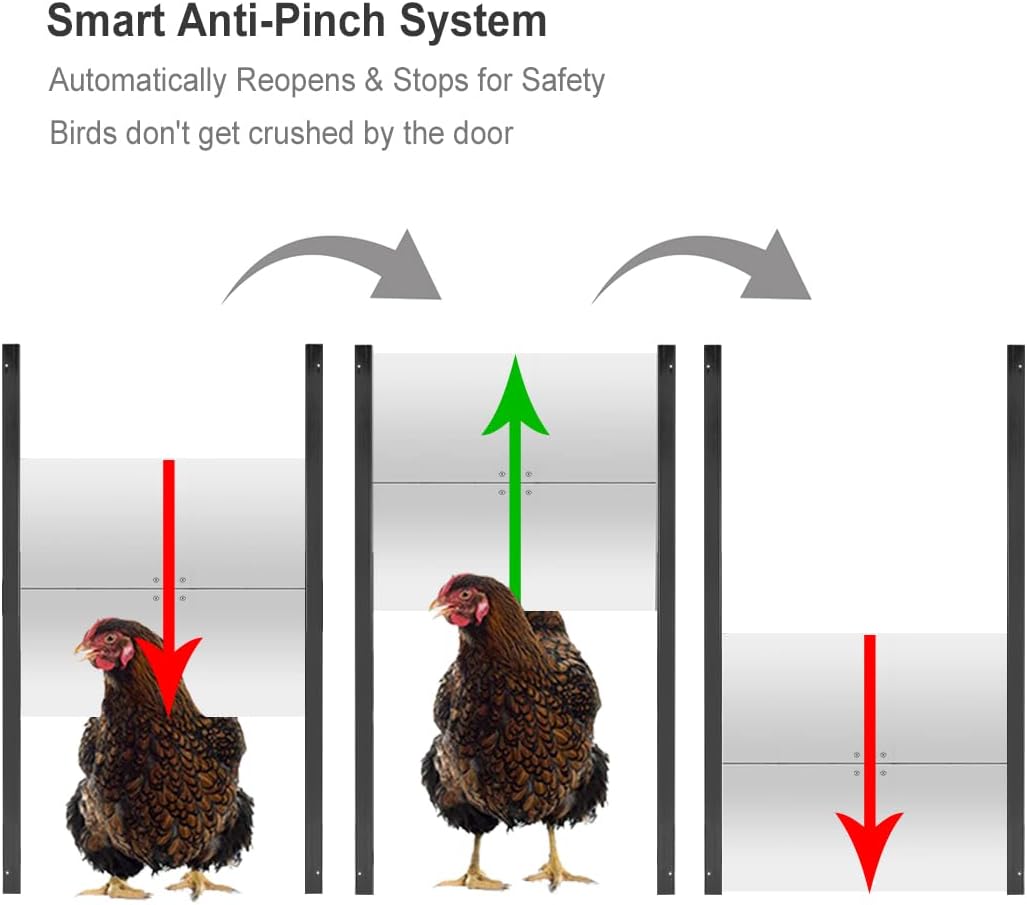 Automatic Chicken Coop Smart Door Compatible with Alexa