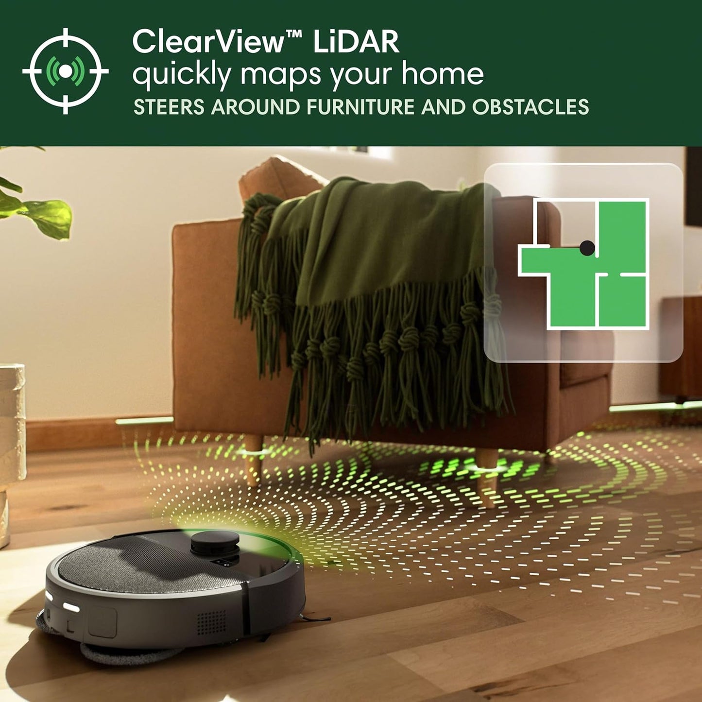 2in1 Vacuum & Mop Robot with AutoWash Dock