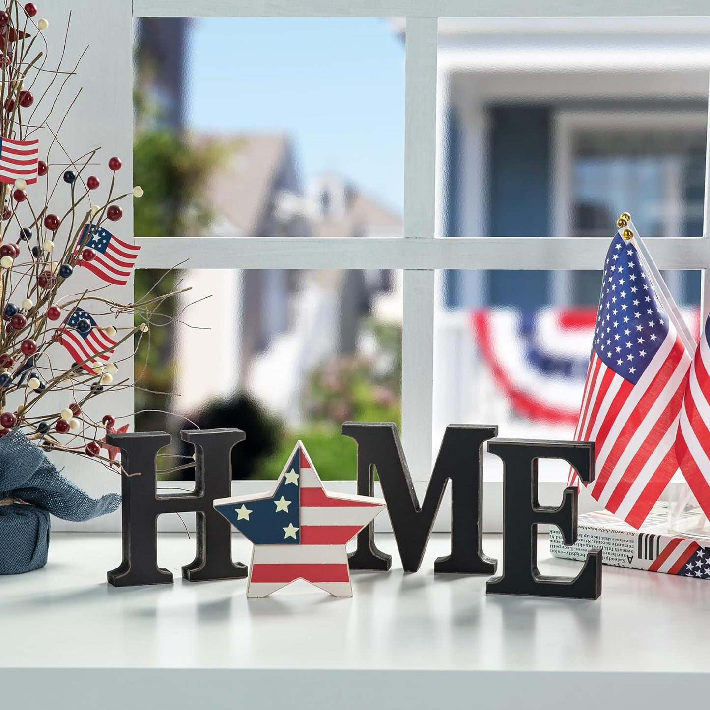 Interchangeable Home Table Signs with 13 Pcs Seasonal Icons