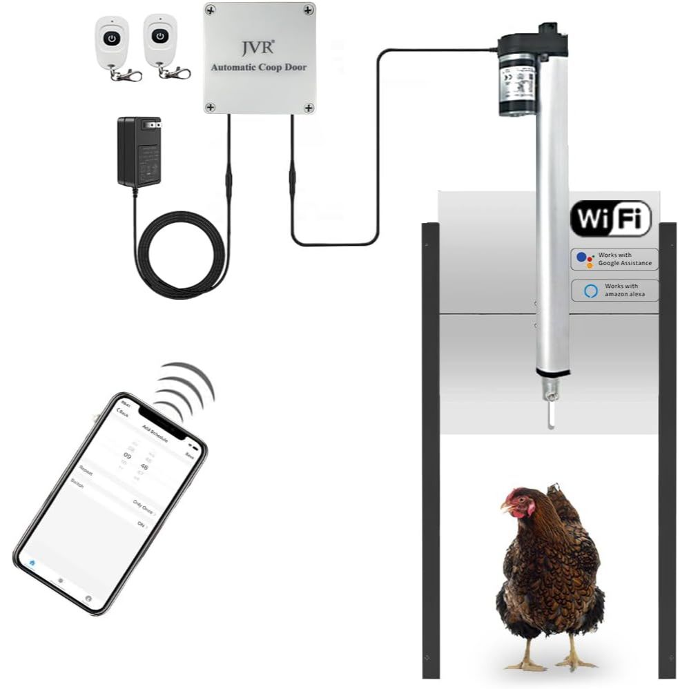 Automatic Chicken Coop Smart Door Compatible with Alexa